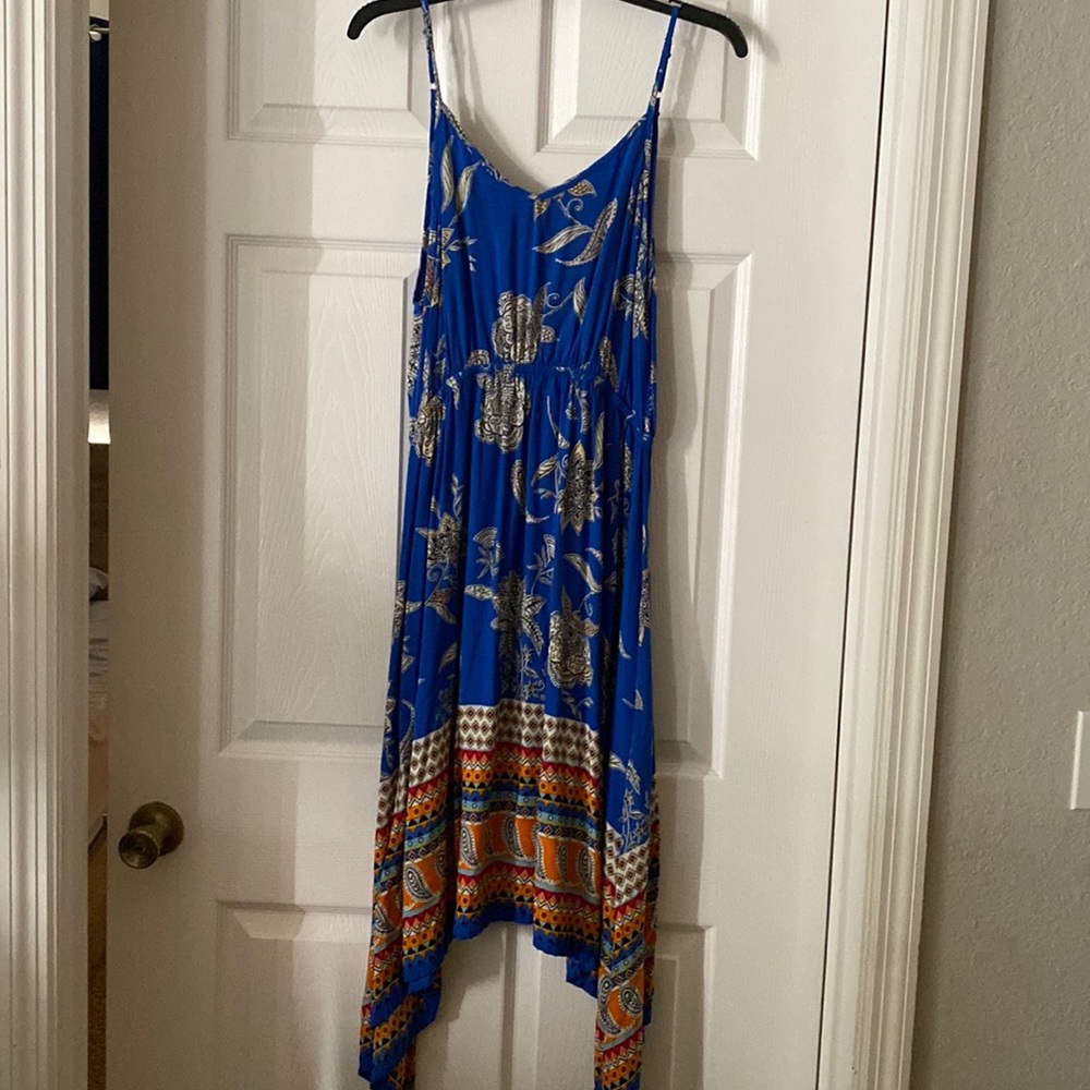 Multicolor rayon dress